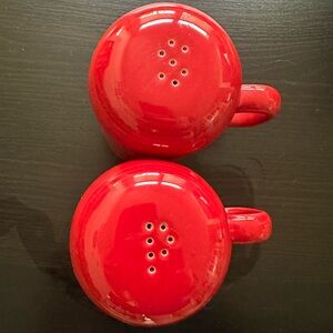 Fiestaware salt and pepper shakers scarlet